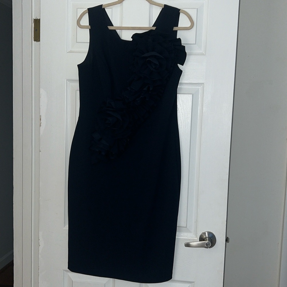 NWT Navy Dress With Large Embellishment, Size 16